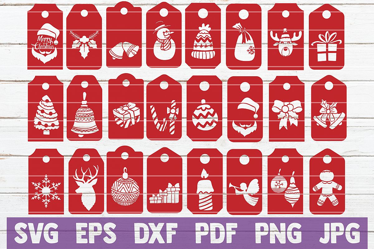 Christmas Tags SVG Bundle | SVG Cut Files example image 1
