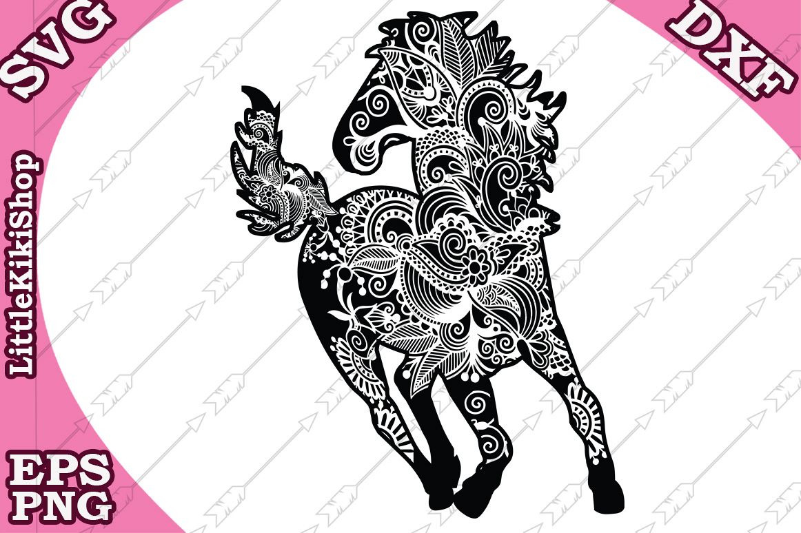 Download Zentangle Horse Svg,Mandala Horse Svg, Zentangle animal ...