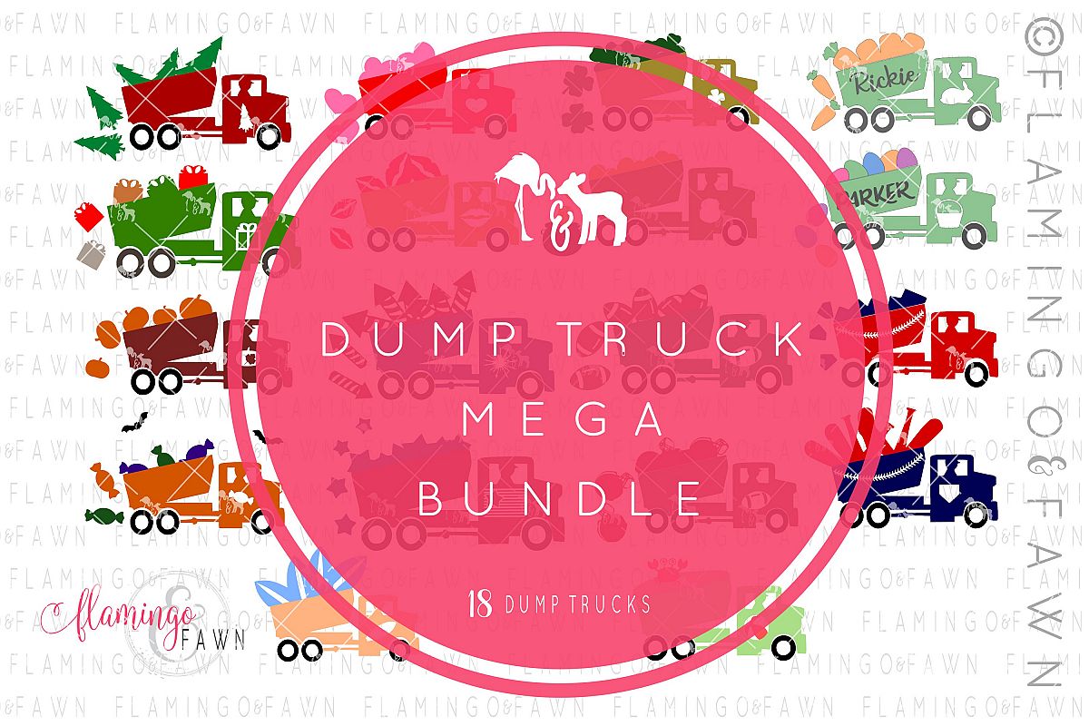 Dump truck mega bundle example image 1