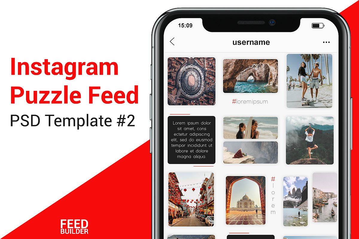 Instagram Puzzle Feed Template #2 example image 1