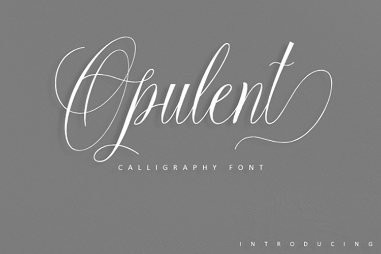 Opulent Script example image 1