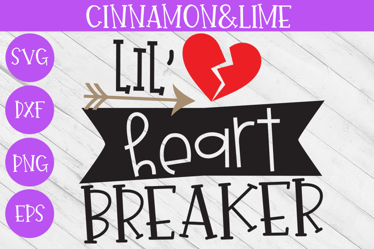Valentine's Day SVG - Lil' Heart Breaker example image 1
