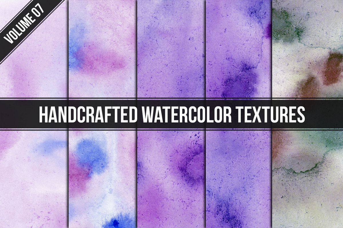 Handcrafted Watercolor Textures Vol. 07 example image 1