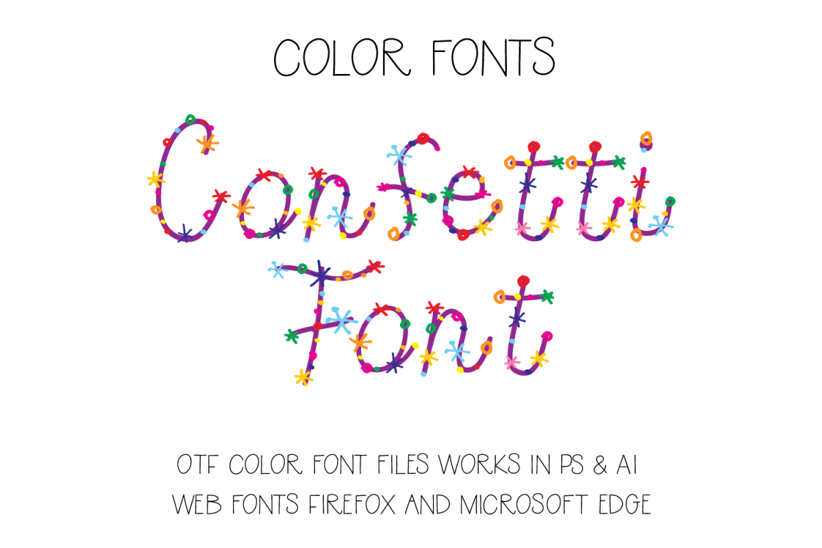 Confetti Font example image 1