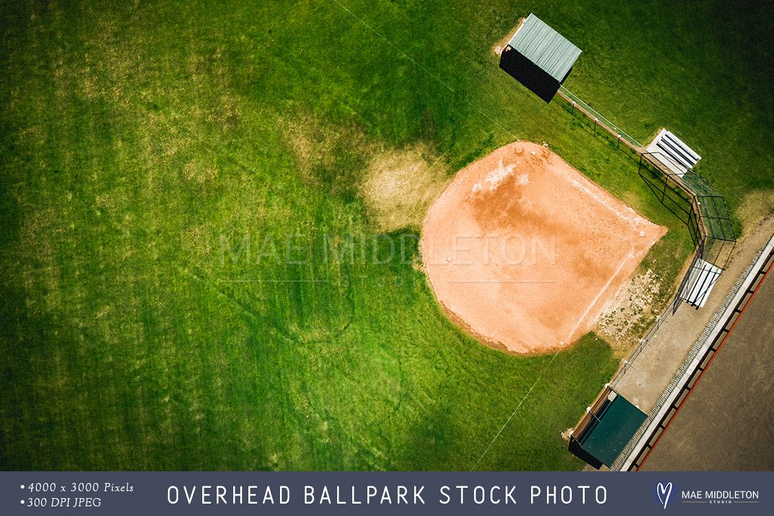 Overhead Ballpark stock photo example image 1