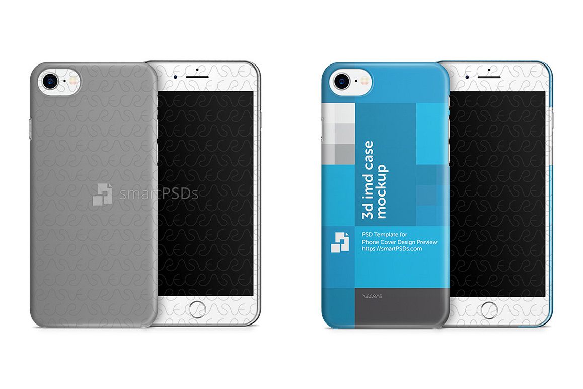 Apple iPhone 7 3d IMD Mobile Case Design Mockup 2016 example image 1
