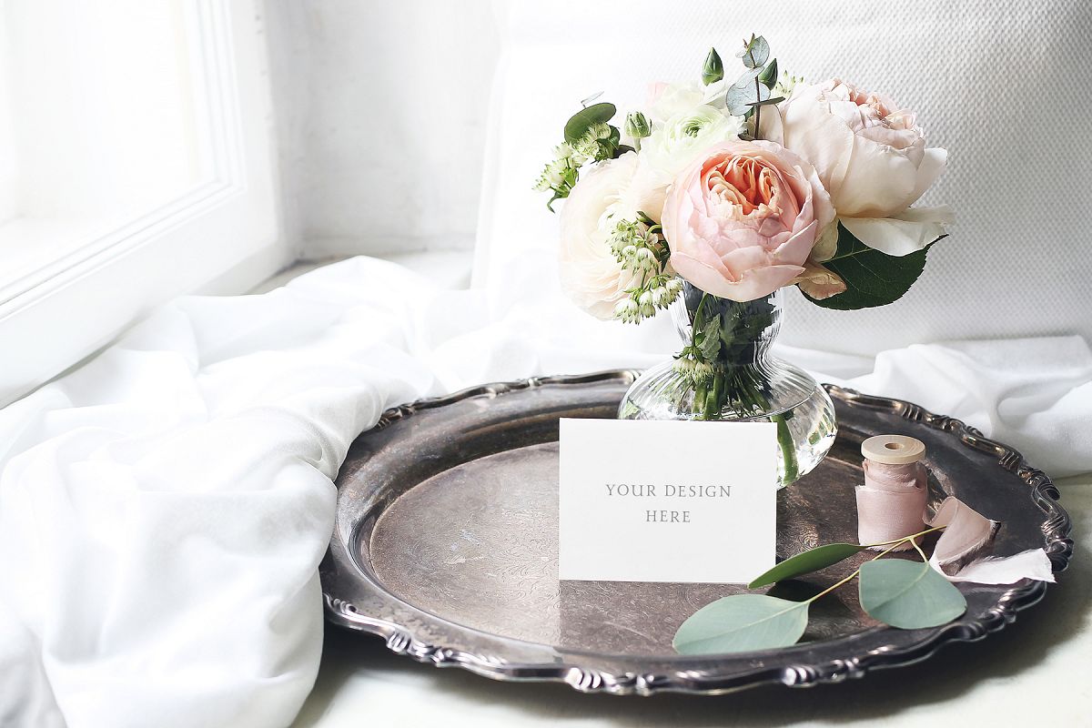 English roses wedding mockup example image 1