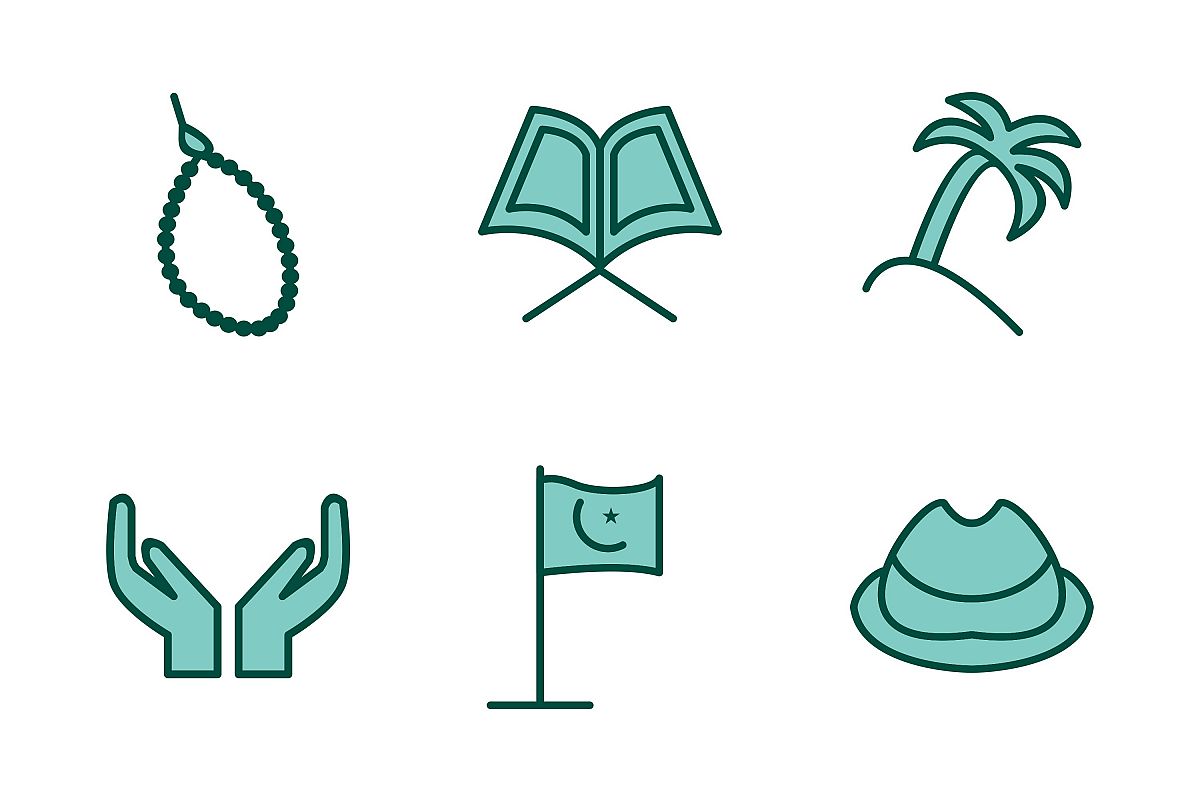Set Of Ramadan Icons example image 1