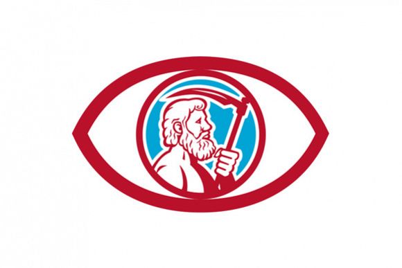 Cronus Holding Scythe Eye Retro example image 1