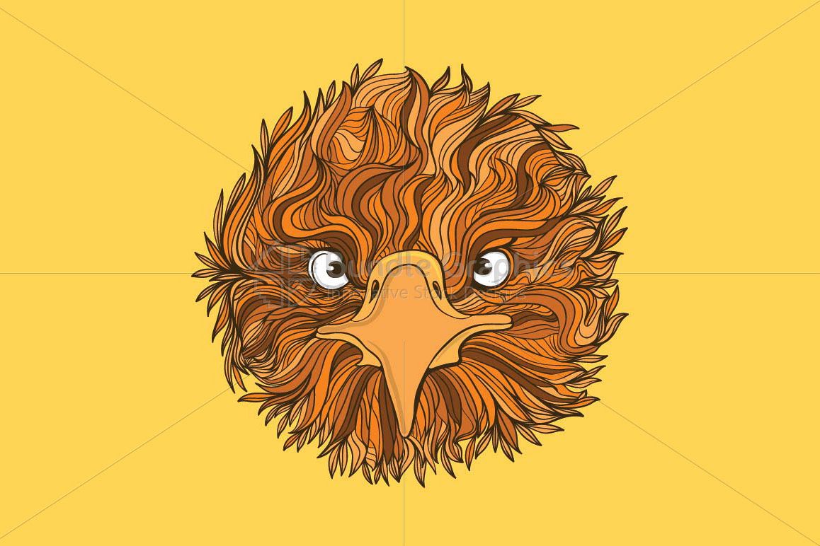 Cute Eagle Bird - Front Profile example image 1