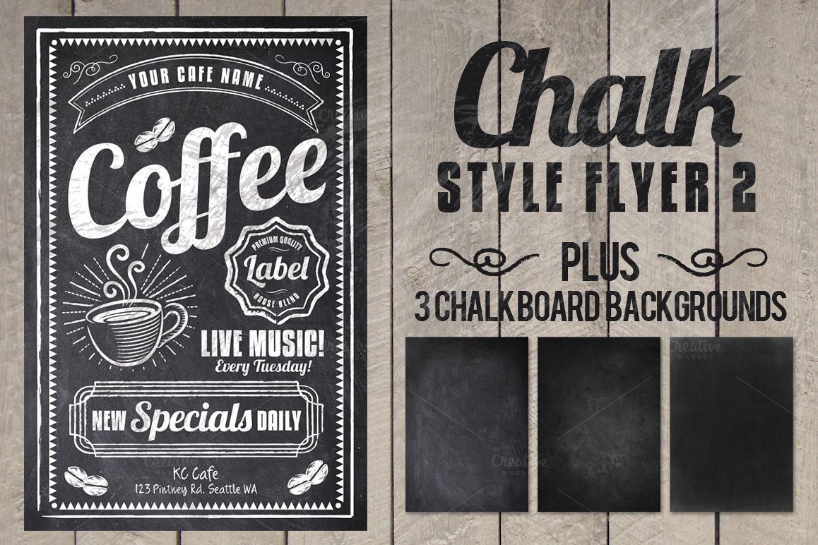 Chalk Style Flyer example image 1