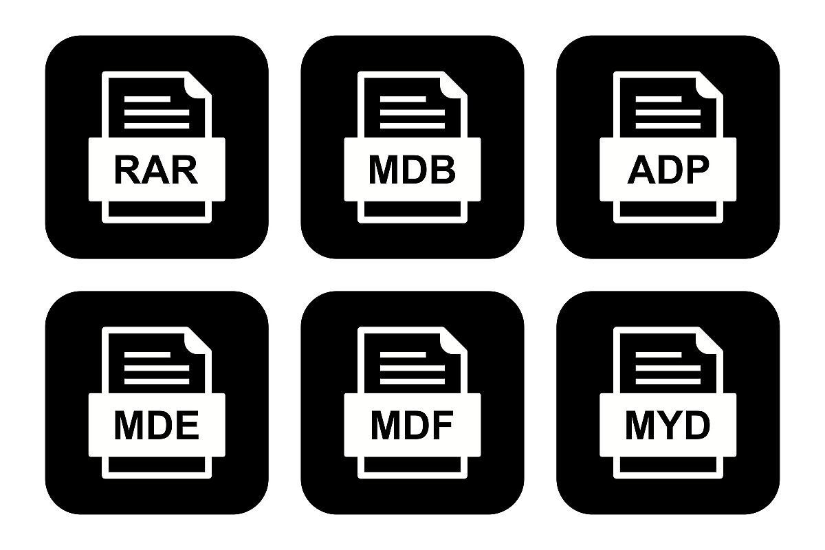 Set Of File Formats Icons example image 1