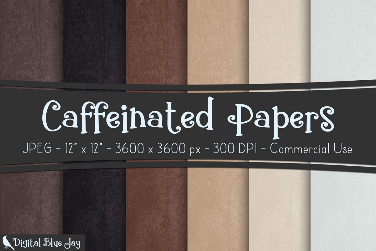 Digital Paper Textured Backgrounds - Caffeinated example image 1