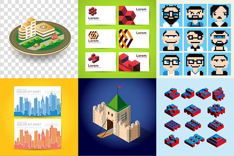Big bundle set of design templates example image 1