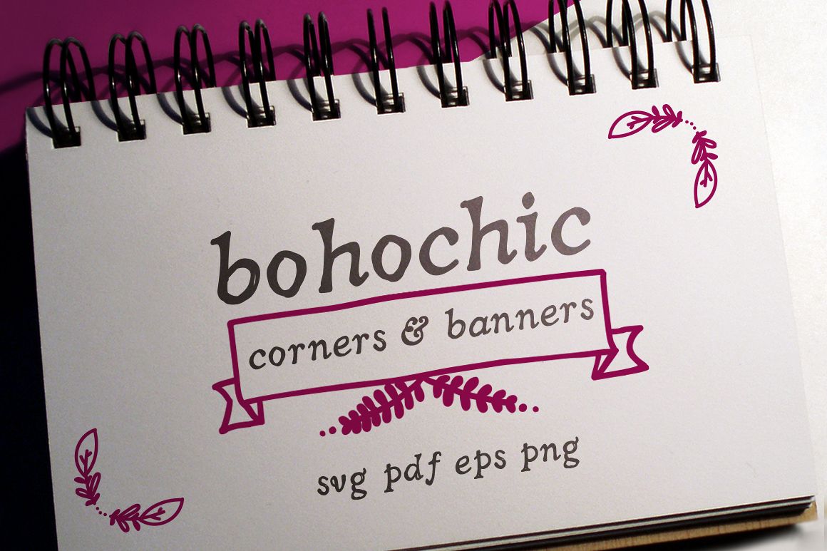 Boho-Chic Corners Vectors example image 1