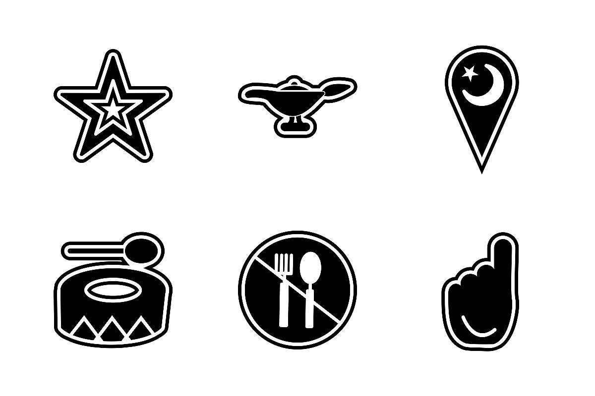 Set Of Ramadan Icons example image 1