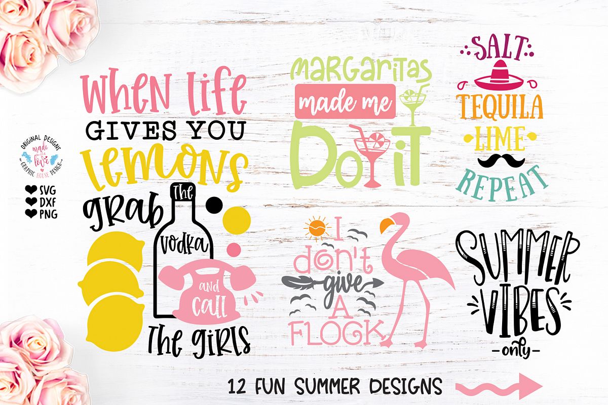 Summer Cut File Bundle example image 1