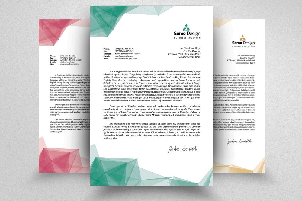 Business Letterheads editable File example image 1