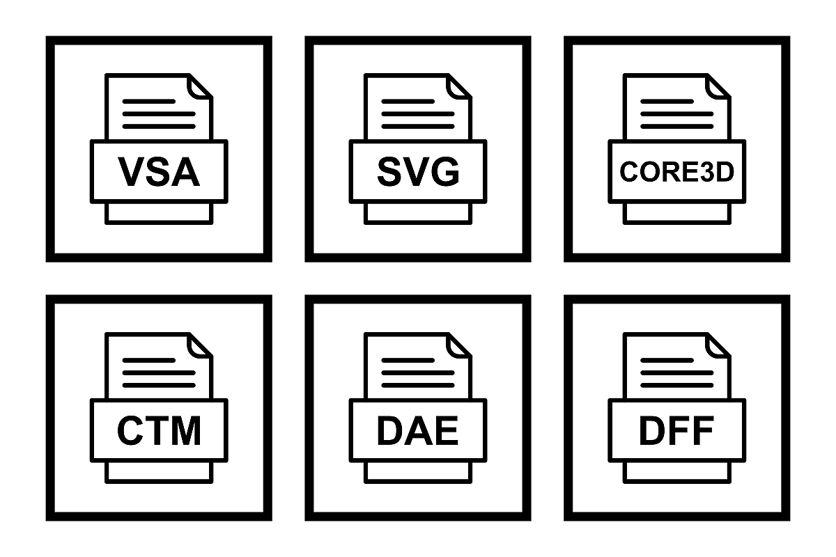 Set Of File Formats Icons example image 1