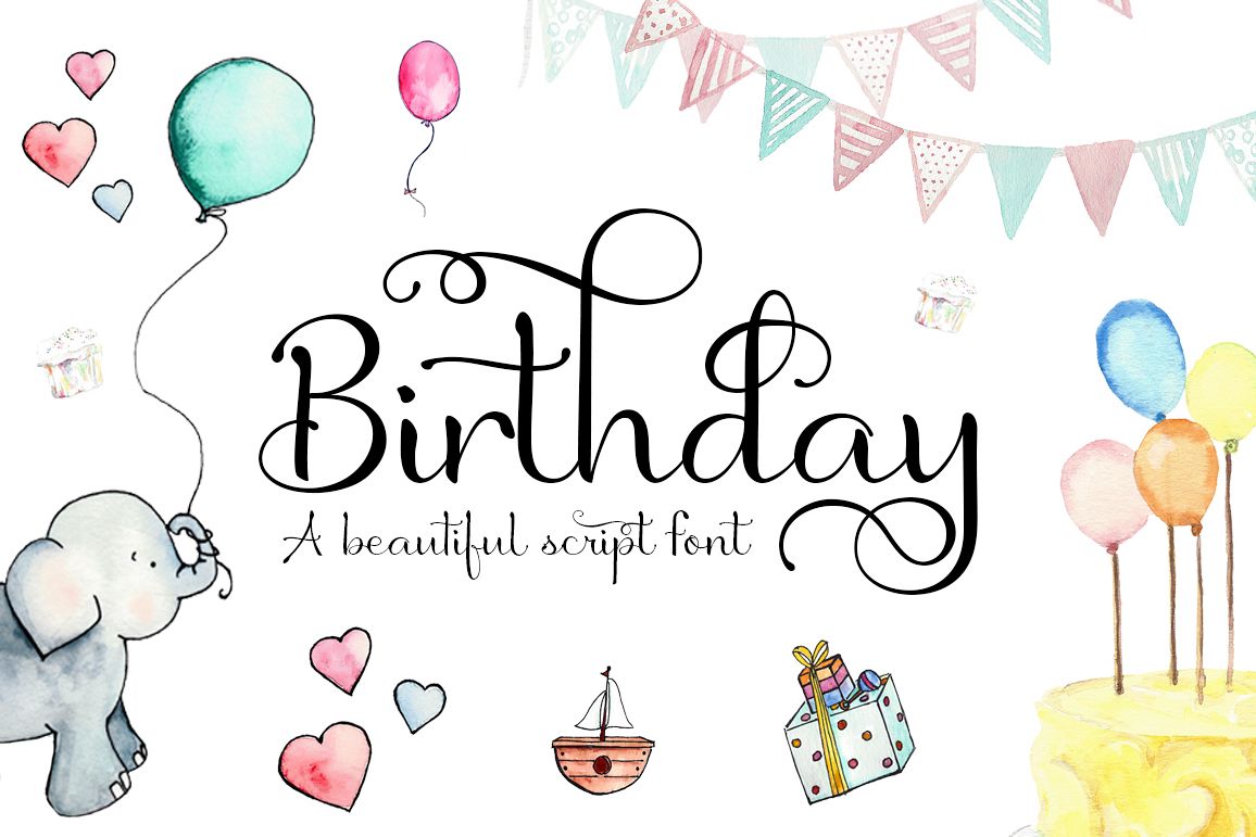 Birthday Script Font