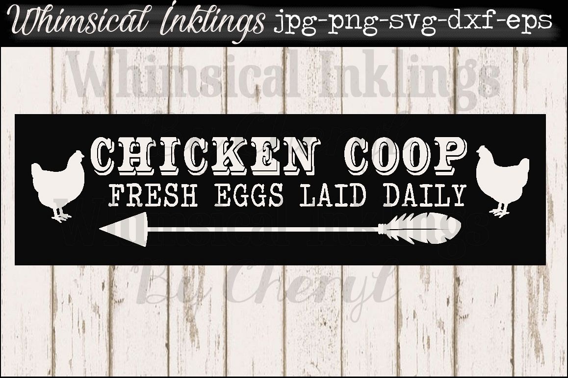 Chicken Coop Vintage Sign Svg