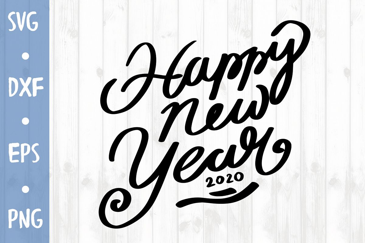 Happy new year SVG CUT FILE example image 1