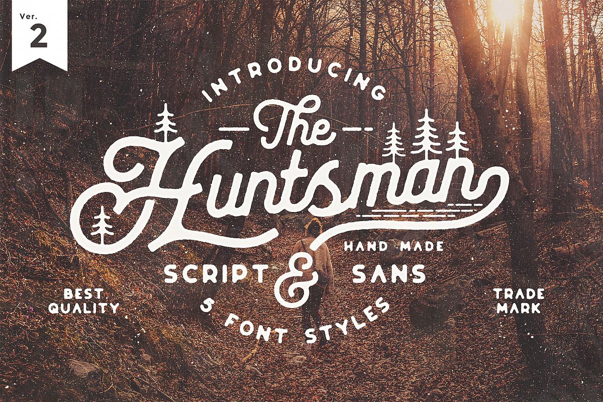 The Huntsman Semi Rounded Script and Sans Ver.2 example image 1