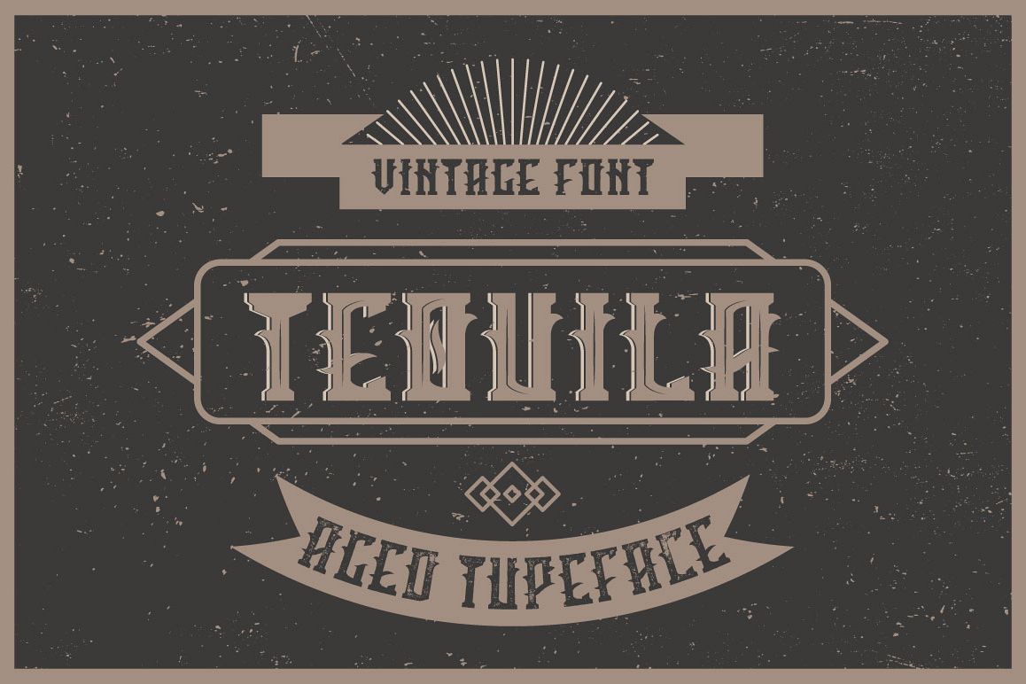 Tequila label font example image 1