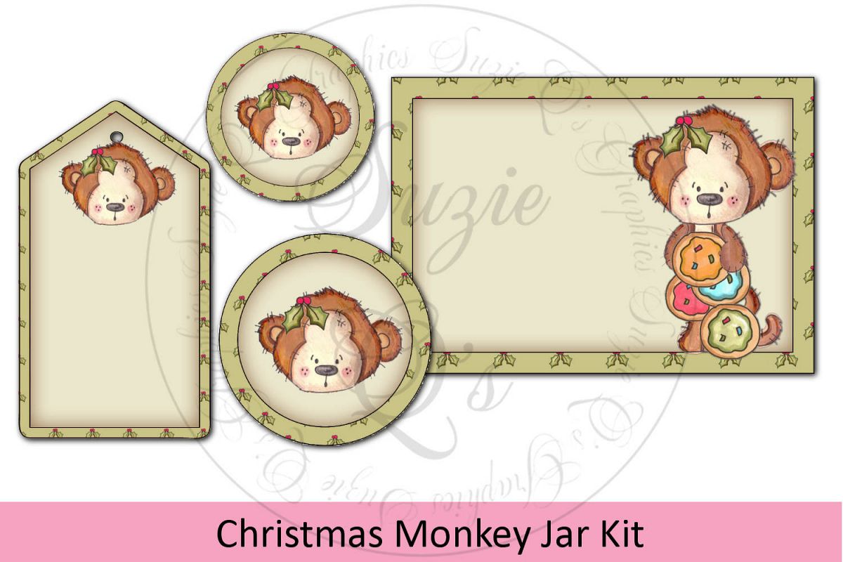 Monkey Jar Kit - labels and tag example image 1