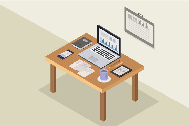 Isometric desk example image 1