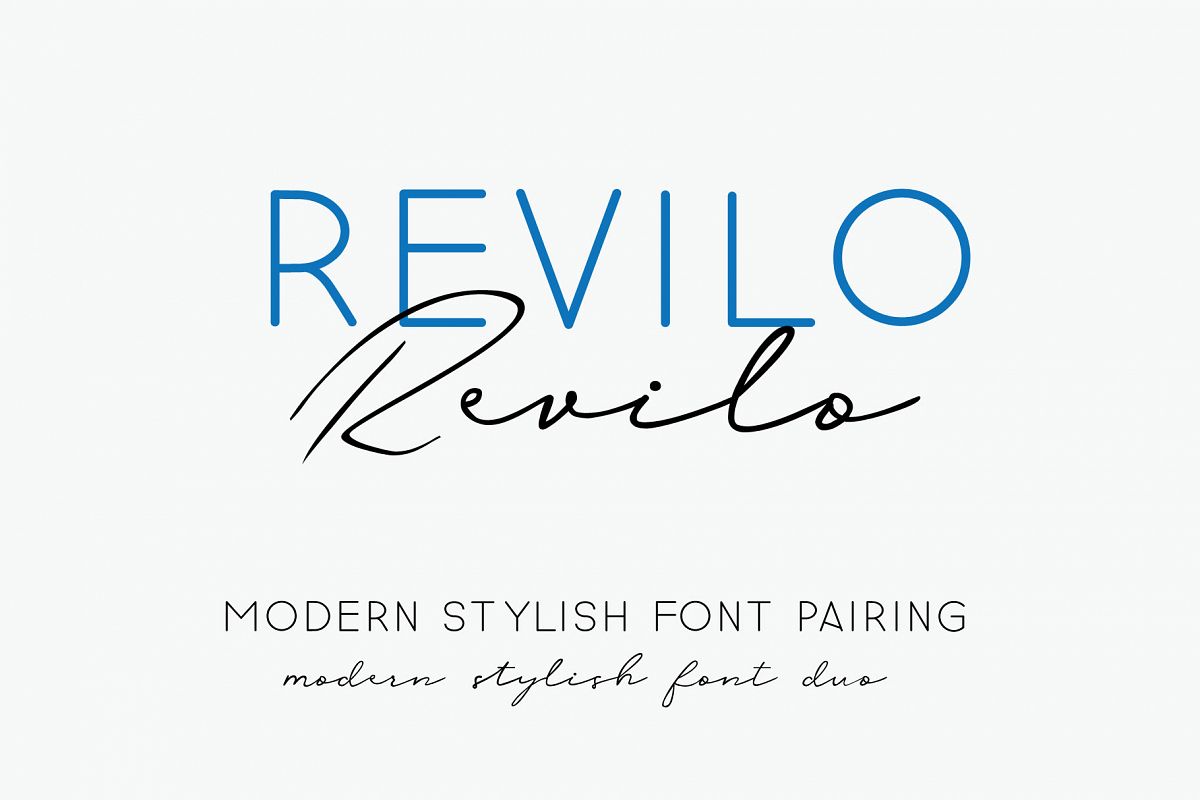 revilo font pairing duo example image 1