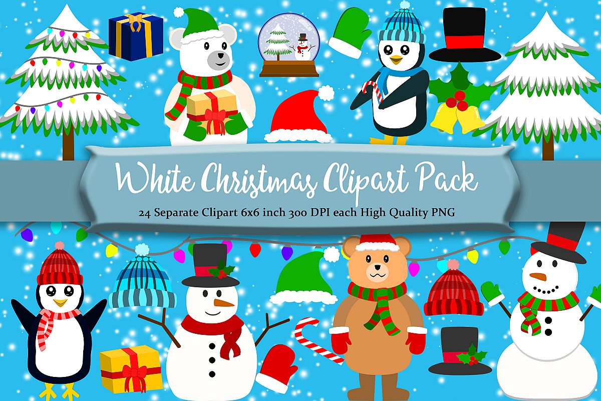 Christmas Winter Clipart Pack example image 1