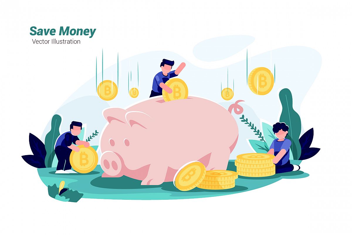 Download Save Money - Vector Illustration