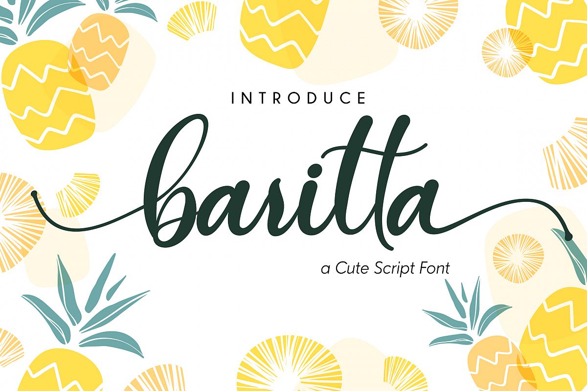 Baritta script example image 1