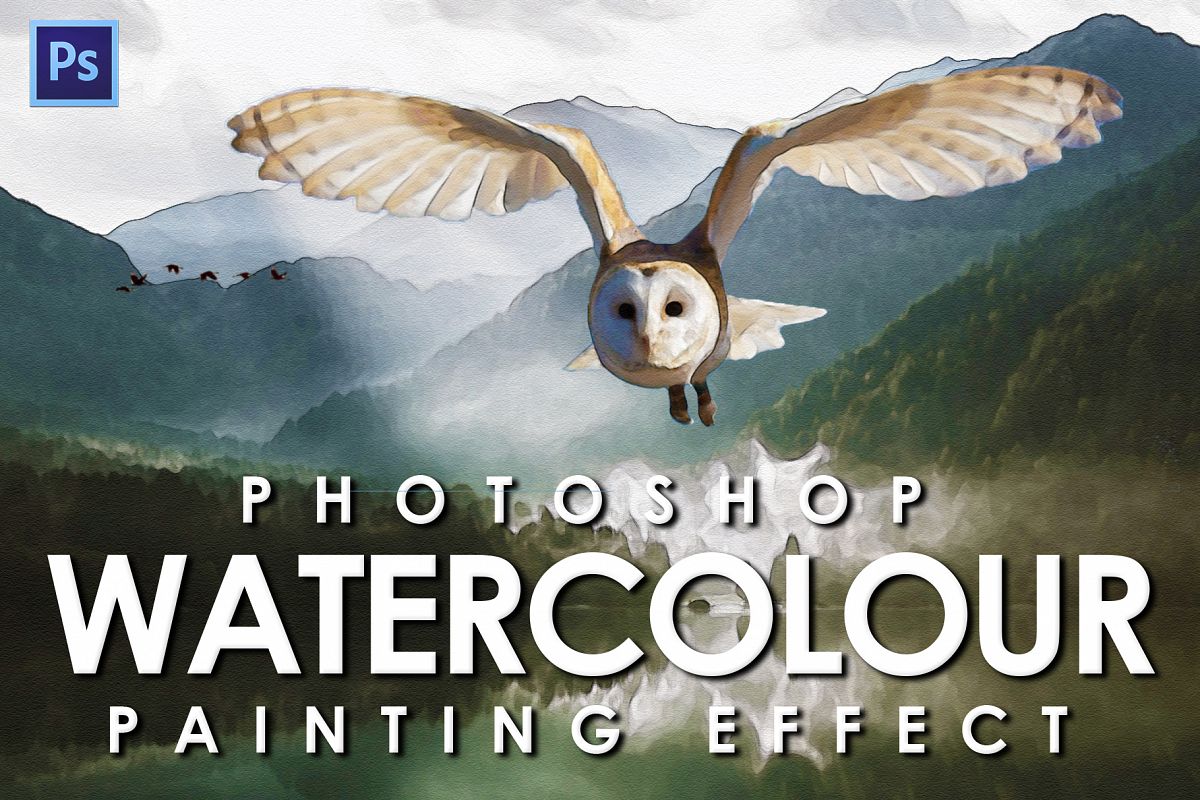Watercolour Photoshop Action example image 1