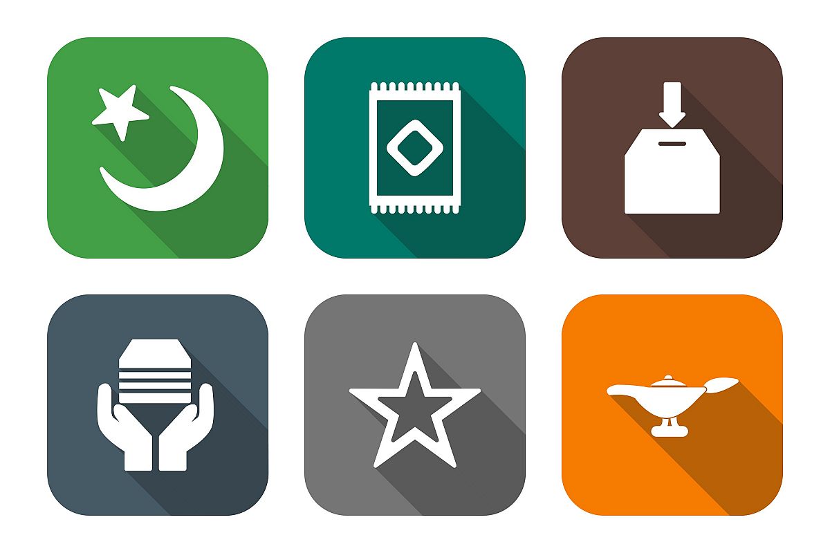 Set Of Ramadan Icons example image 1