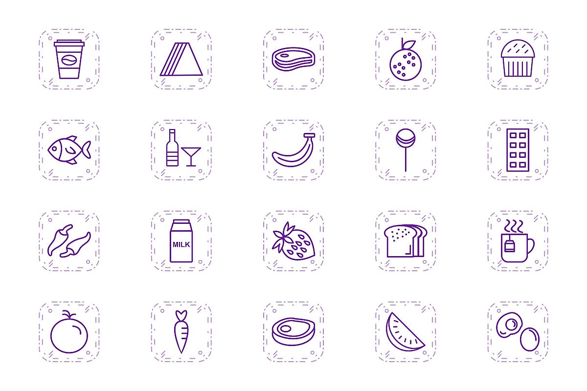 Set Of Food Icons example image 1