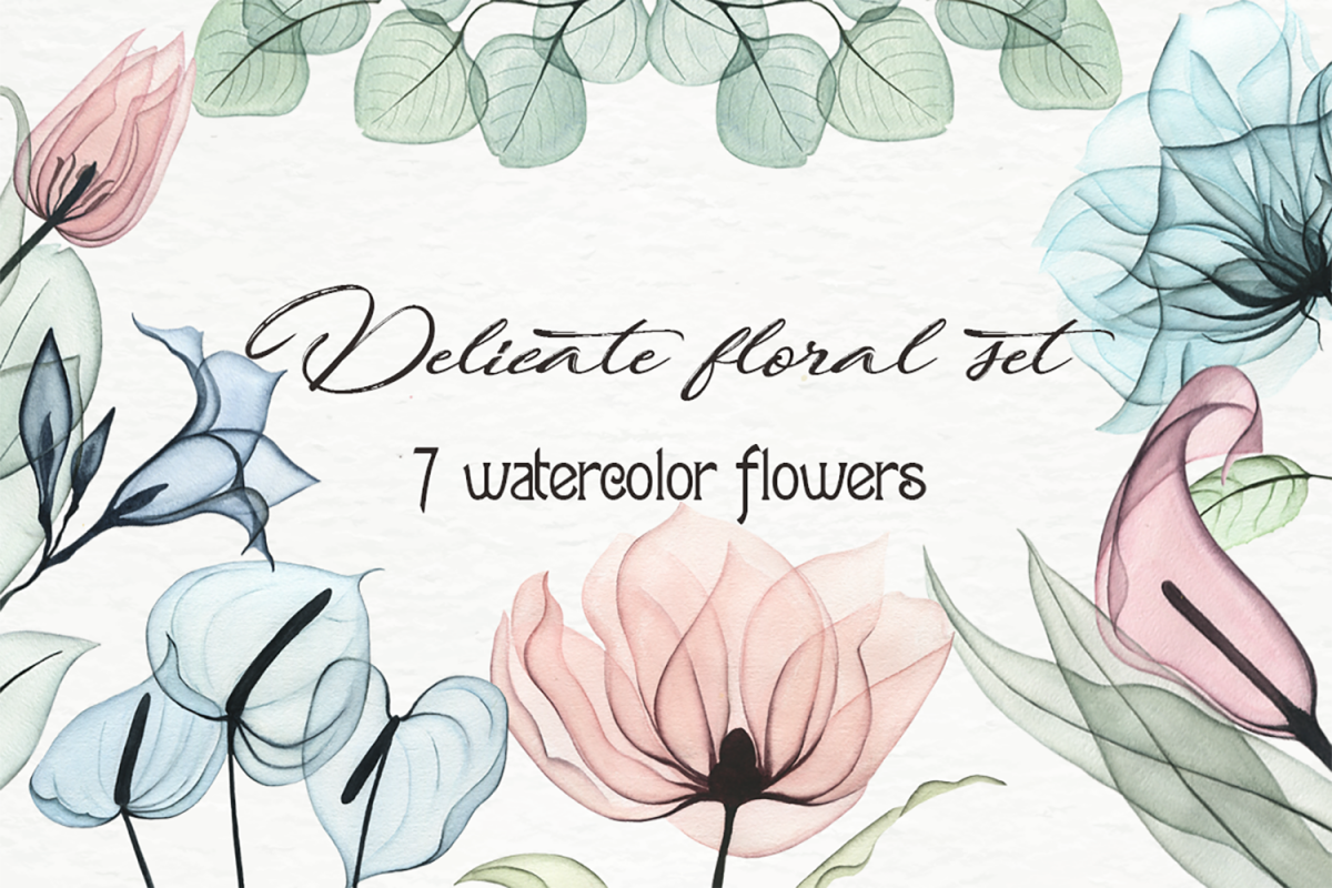 Delicate floral set example image 1