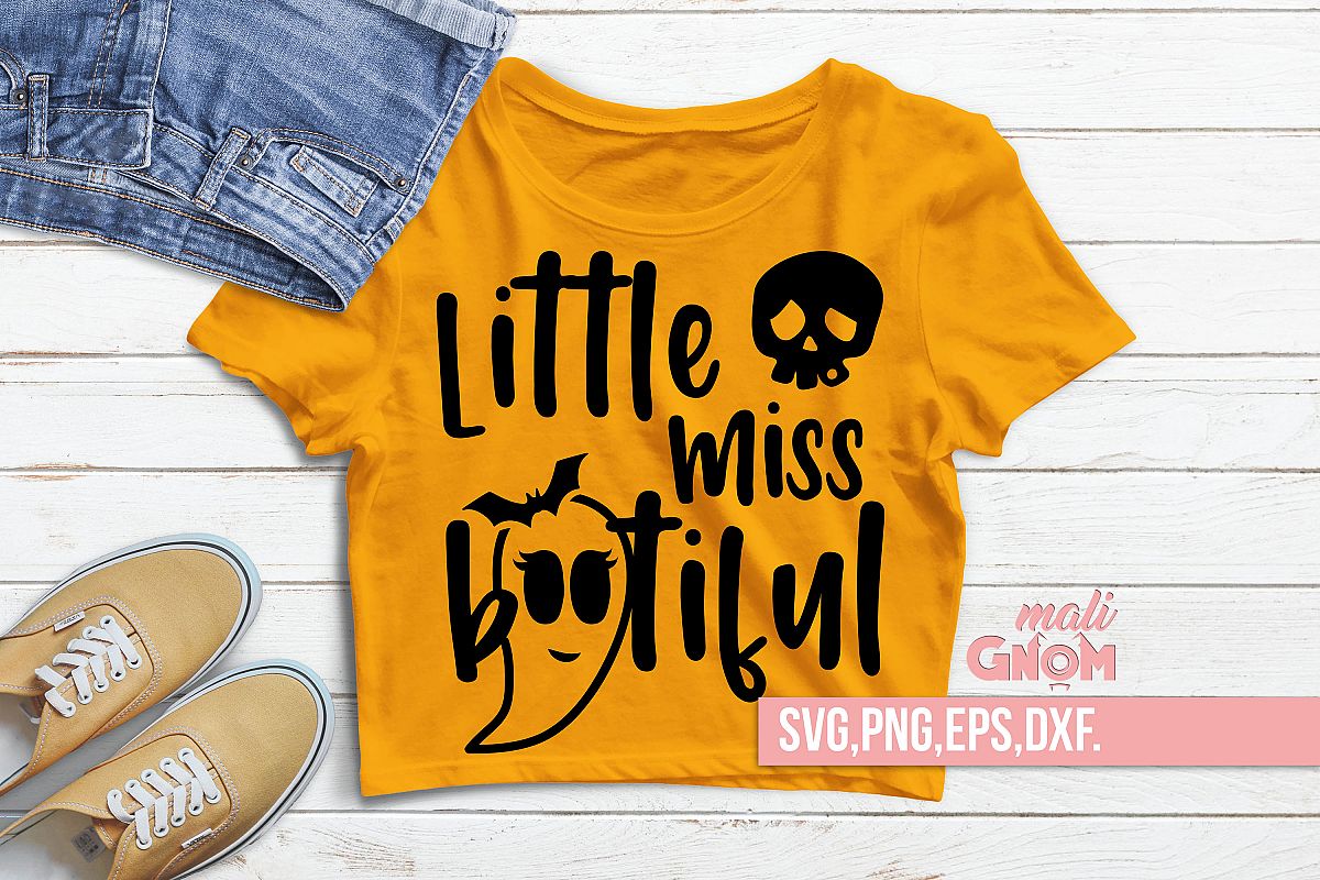 Little Miss Bootiful SVG, Halloween SVG file, Trick or Treat example image 1
