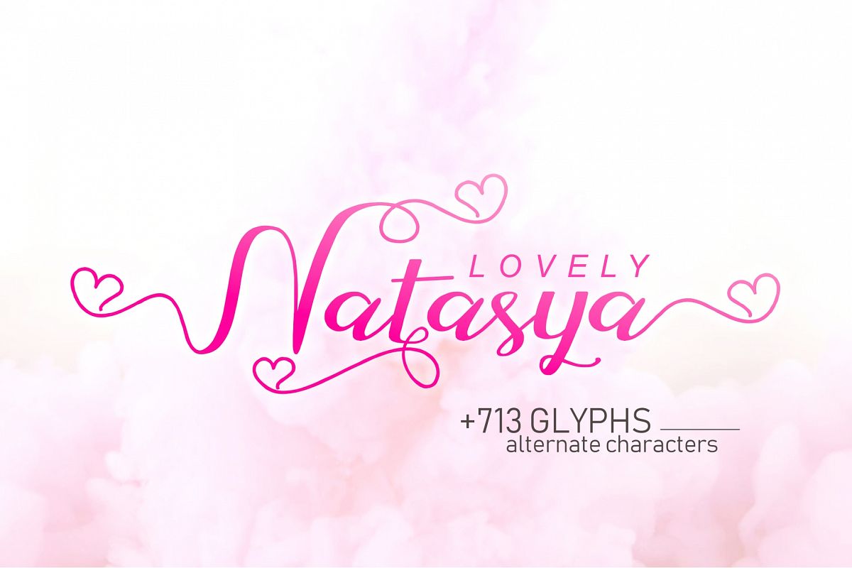 Lovely Natasya Script example image 1