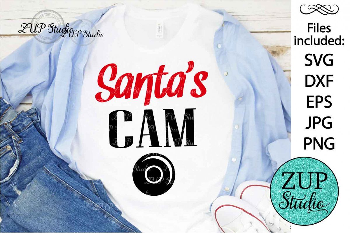 Santa's Cam Digital Cutting files file 124 example image 1