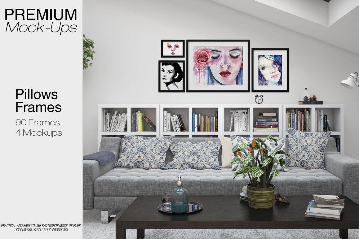 Pillows & Frames Set example image 1