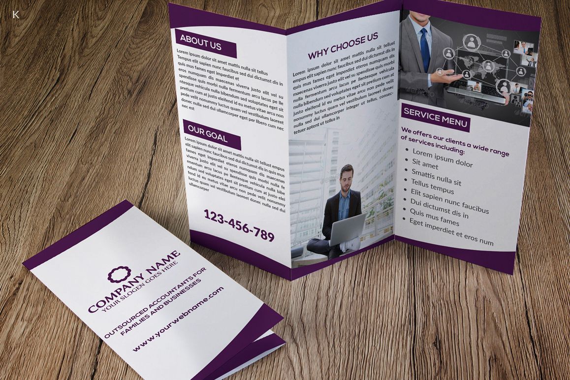Business Trifold example image 1
