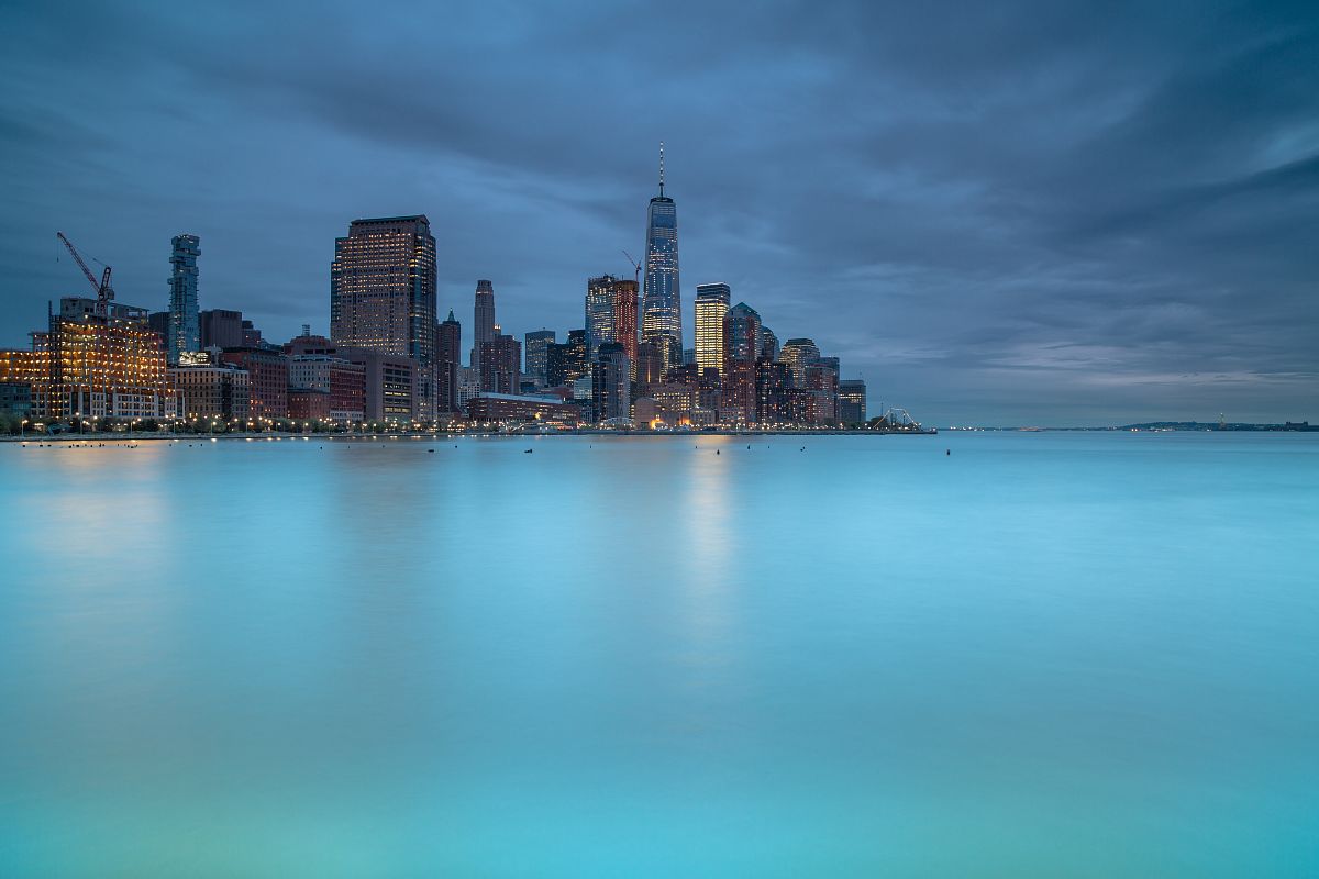 Lower Downtown Manhattan view befor the storm example image 1