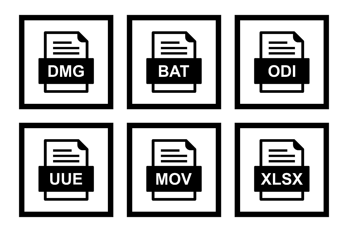 Set Of File Formats Icons example image 1