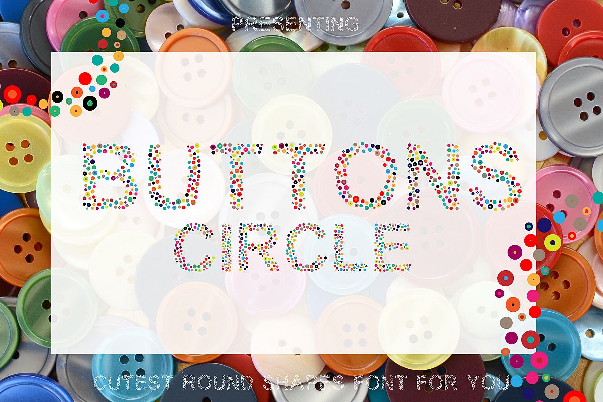 Button Circle - A Simple Round Font example image 1