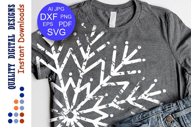 Download Snowflake svg Grunge shirt svg files Merry Christmas shirts (157972) | SVGs | Design Bundles