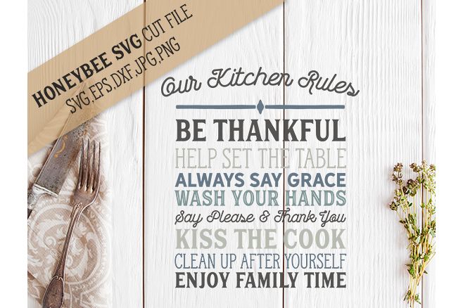 Kitchen Rules svg example image 1