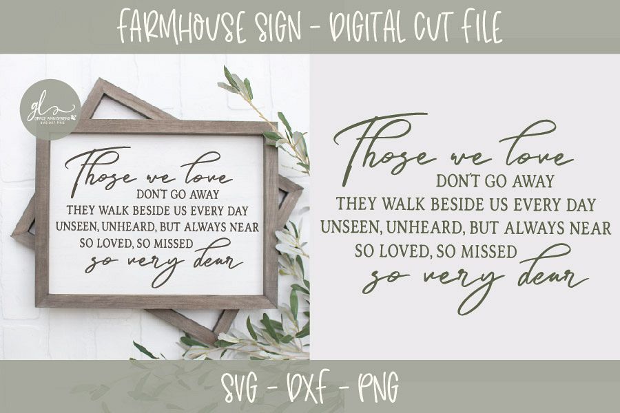 Those We Love Don't Go Away - SVG Cut File example image 1