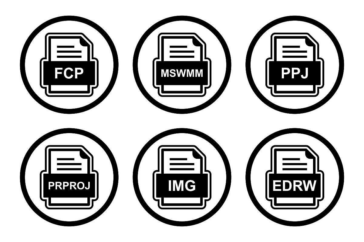 Set Of File Formats Icons example image 1